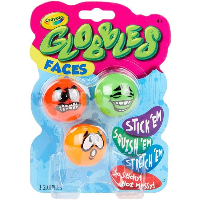 Crayola 30378305 Silly Faces Globbles, 3 Count
